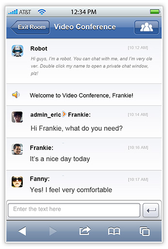online mobile chat room no registration