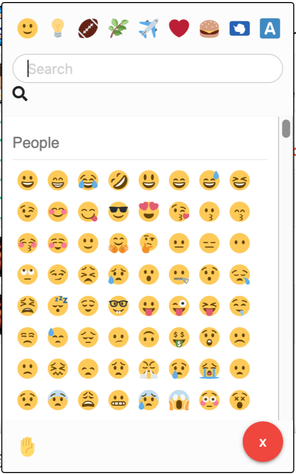 Emoticons in chat