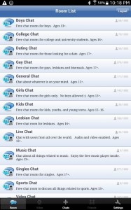 chat room list