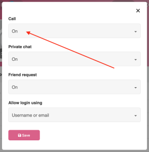 Call preferences