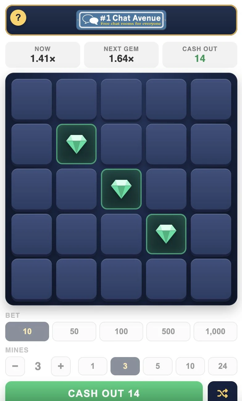 Mines in the chat